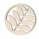 Leseni podstavki za pijačo List - komplet